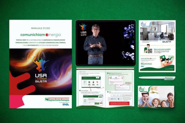 Mockup del progetto Usa l'energia Giusta